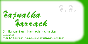 hajnalka harrach business card